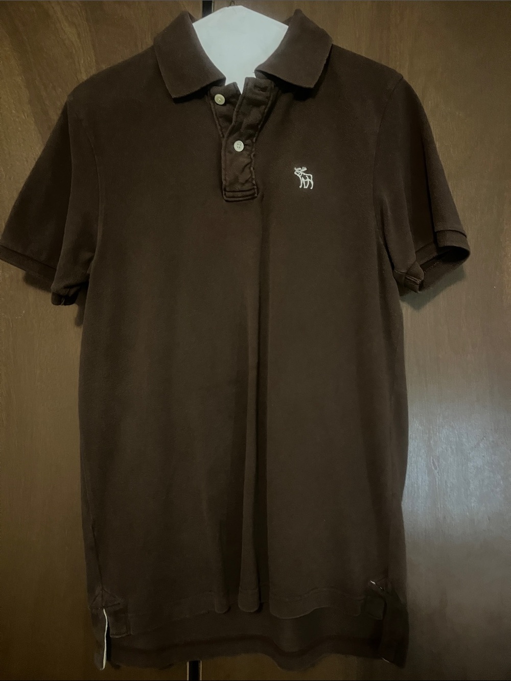 Abercrombie & Fitch Dark Brown Men's Polo